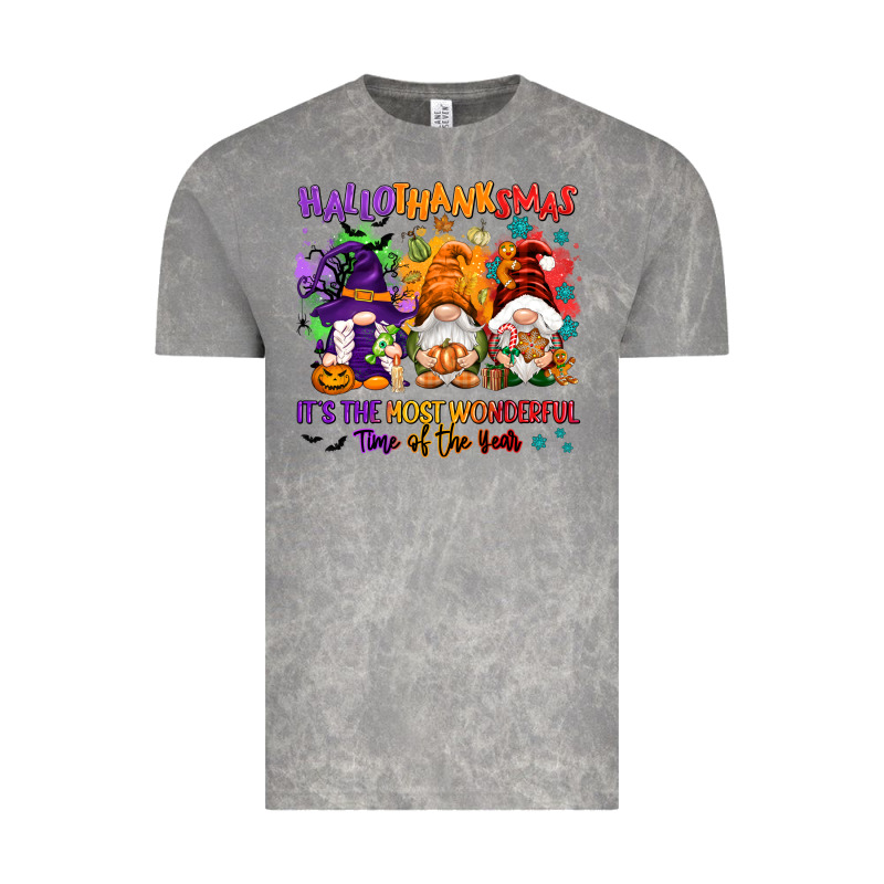 Hallothanksmas It's The Most Wonderful Time Of The Vintage Tee by NancyCooperArtShop | Teevron