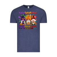 Vintage Denim Hallothanksmas it's the most wonderful time of the Vintage Tee - NancyCooperArtShop