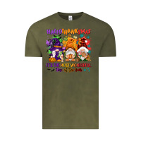 Vintage Olive Hallothanksmas it's the most wonderful time of the Vintage Tee - NancyCooperArtShop