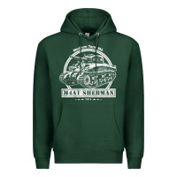 Sports Green m4a1 sherman tank Premium Hoodie - tuanDangUi