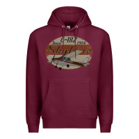 Burgundy cessna 182 skylane since 1956 retro vintage airplane design Premium Hoodie - tuanDangUi