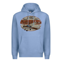 Colony Blue cessna 182 skylane since 1956 retro vintage airplane design Premium Hoodie - tuanDangUi