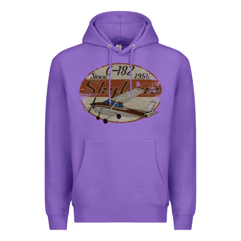 Cessna 182 Skylane Since 1956 Retro Vintage Airplane Design Premium Hoodie by tuanDangUi | Teevron