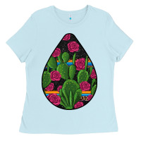 Baby Blue Hispanic Heritage Ladies Tee - BundleAndBundleShop