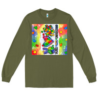Army Green peace love understand Long Sleeve Tee - CowGirlArtShop
