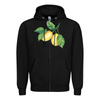 Black lemons Zipper Hoodie - BundleAndBundleShop