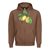 Chestnut lemons Zipper Hoodie - BundleAndBundleShop