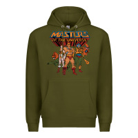 Army Green he man white color Premium Hoodie - tuanDangUi