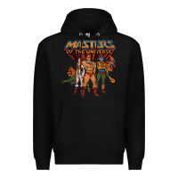 Black he man white color Premium Hoodie - tuanDangUi