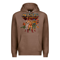 Chestnut he man white color Premium Hoodie - tuanDangUi