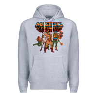 Heather Grey he man white color Premium Hoodie - tuanDangUi