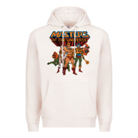 Pale Pink he man white color Premium Hoodie - tuanDangUi