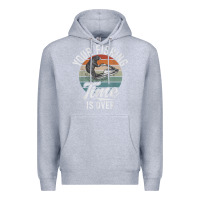 Heather Grey jet ski driver bear funny saying water sports jet ski t shirt Premium Hoodie - tuanDangUi