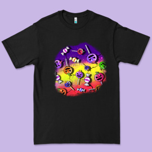 Halloween Candy  Patches Premium Tee Designed By Bundleandbundleshop