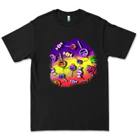 Black halloween candy  patches Premium Tee - BundleAndBundleShop