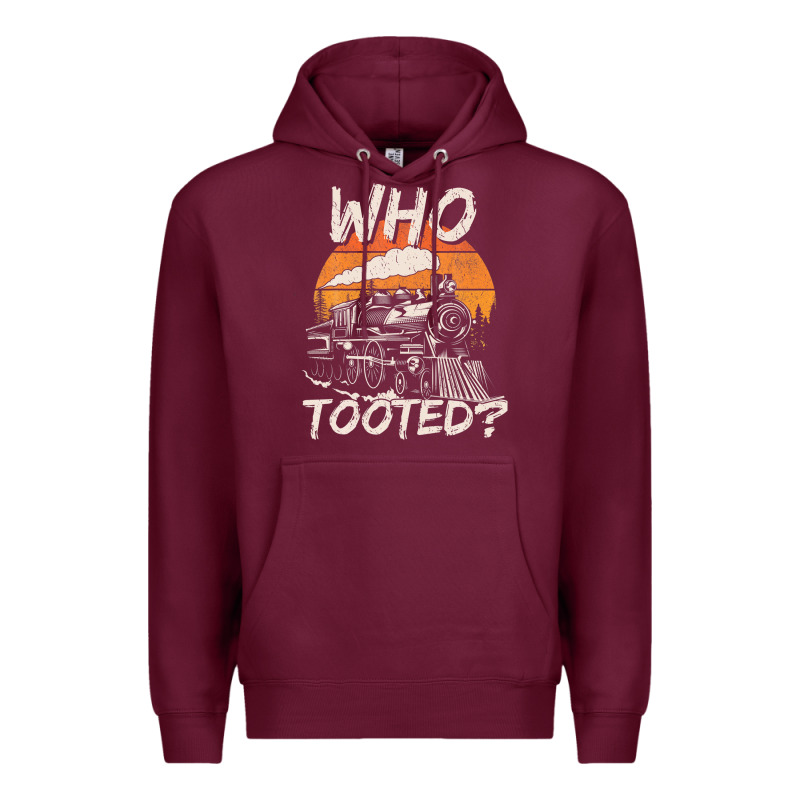 Who Tooted Funny Train Lovers And Railroad Retro Vintage Premium Hoodie by tuanDangUi | Teevron