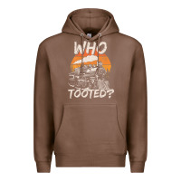 Chestnut Who Tooted Funny Train Lovers And Railroad Retro Vintage Premium Hoodie - tuanDangUi