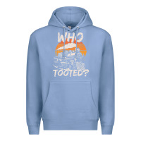 Colony Blue Who Tooted Funny Train Lovers And Railroad Retro Vintage Premium Hoodie - tuanDangUi