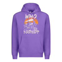Purple Who Tooted Funny Train Lovers And Railroad Retro Vintage Premium Hoodie - tuanDangUi