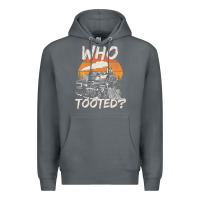 Rock Who Tooted Funny Train Lovers And Railroad Retro Vintage Premium Hoodie - tuanDangUi