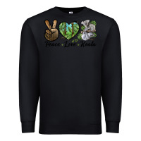 Black peace love koala Premium Sweatshirt - LillyAllenDesigns