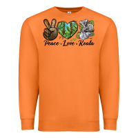 Carrot peace love koala Premium Sweatshirt - LillyAllenDesigns