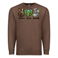 Chestnut peace love koala Premium Sweatshirt - LillyAllenDesigns