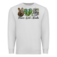Dove Grey peace love koala Premium Sweatshirt - LillyAllenDesigns