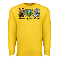 Lemon peace love koala Premium Sweatshirt - LillyAllenDesigns