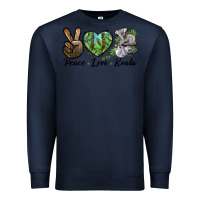 Navy peace love koala Premium Sweatshirt - LillyAllenDesigns