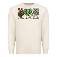 Sandshell peace love koala Premium Sweatshirt - LillyAllenDesigns