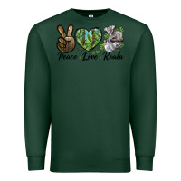 Sports Green peace love koala Premium Sweatshirt - LillyAllenDesigns