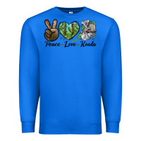 True Royal peace love koala Premium Sweatshirt - LillyAllenDesigns