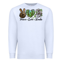 White peace love koala Premium Sweatshirt - LillyAllenDesigns