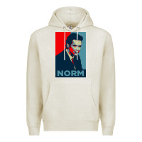 Oatmeal Heather Norm macdonald political poster Premium Hoodie - tuanDangUi