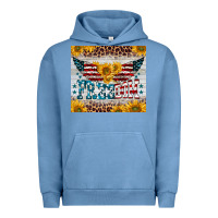 Pigment Pebble Blue freedom 4th of july Urban Hoodie - BarkalooDesign