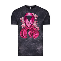 Cloud Black breast cancer with boxing gloves Vintage Tee - NancyCooperArtShop