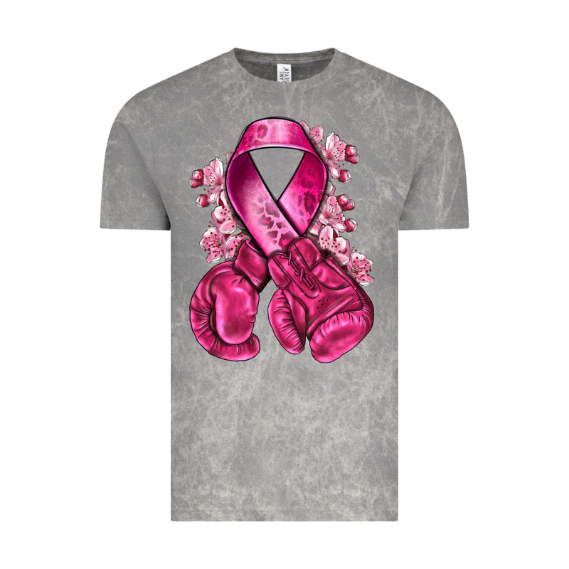Breast Cancer With Boxing Gloves Vintage Tee by NancyCooperArtShop | Teevron