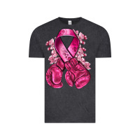 Vintage Black breast cancer with boxing gloves Vintage Tee - NancyCooperArtShop