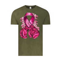 Vintage Olive breast cancer with boxing gloves Vintage Tee - NancyCooperArtShop