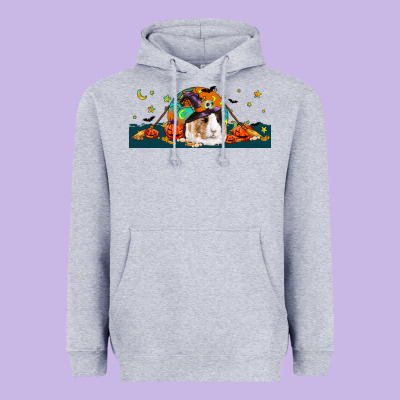 Halloween Guinea Pig Heavyweight Hoodie Designed By Lillyallendesigns