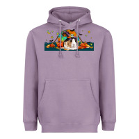 Lavender Halloween Guinea Pig Heavyweight Hoodie - LillyAllenDesigns