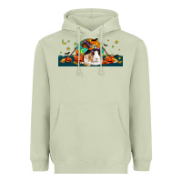 Matcha Halloween Guinea Pig Heavyweight Hoodie - LillyAllenDesigns