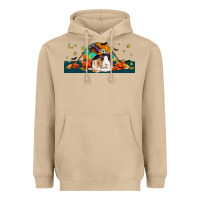 Mushroom Halloween Guinea Pig Heavyweight Hoodie - LillyAllenDesigns