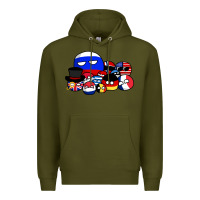 Army Green countryballs pullover Premium Hoodie - tuanDangUi