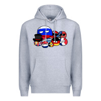 Heather Grey countryballs pullover Premium Hoodie - tuanDangUi