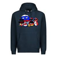 Navy countryballs pullover Premium Hoodie - tuanDangUi