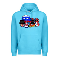 Ocean Blue countryballs pullover Premium Hoodie - tuanDangUi