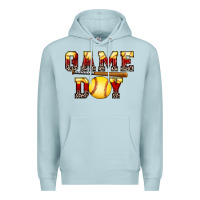 Blue Mist game day softball Premium Hoodie - FaDigitalArtStudio