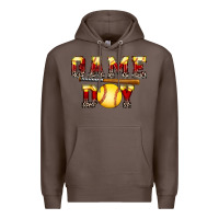 Coffee game day softball Premium Hoodie - FaDigitalArtStudio